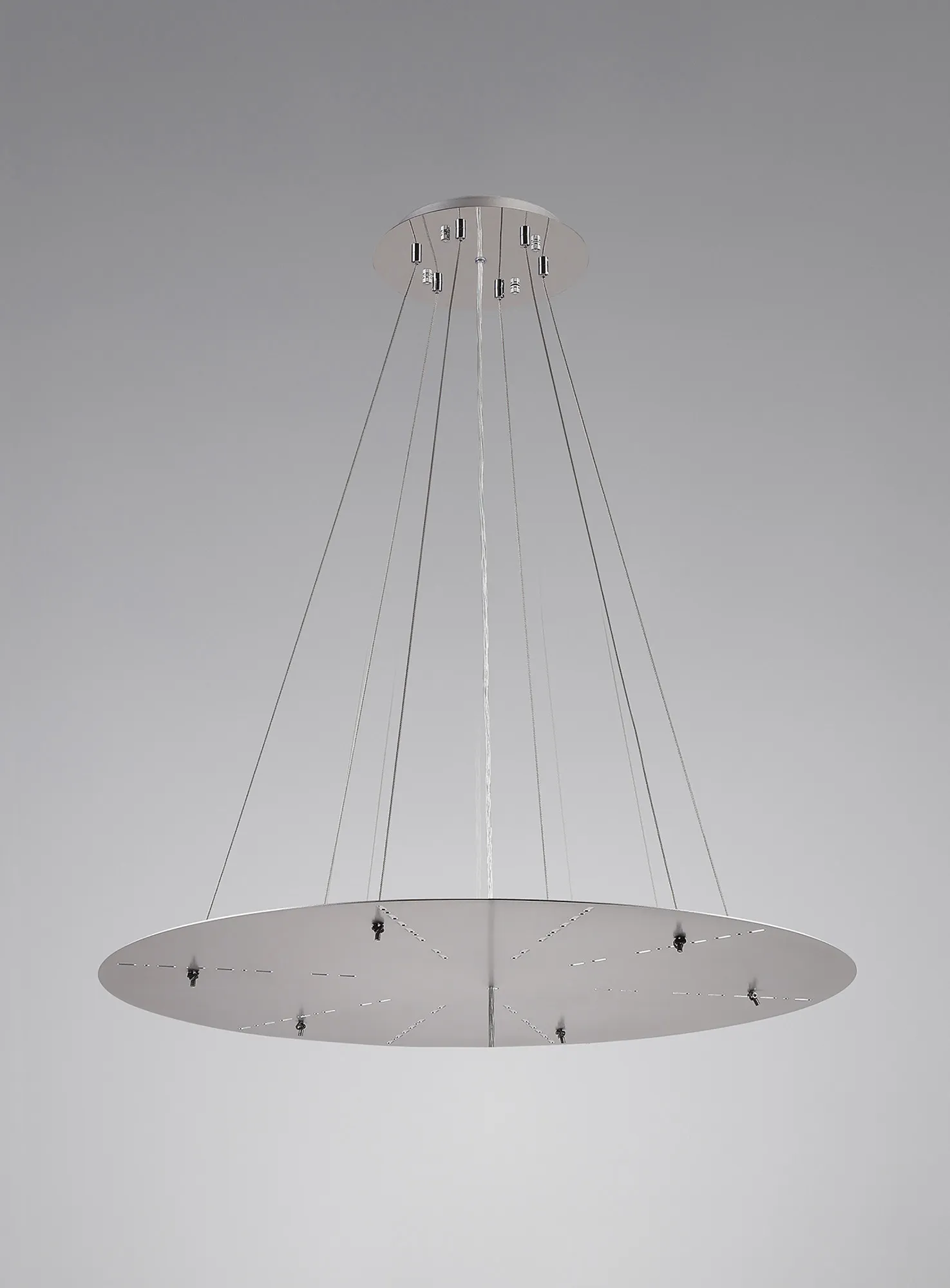 Lowan 790mm 3m Suspension Plate (Max Load 40kg) Polished Chrome, Silver D0566  Deco Lowan Chrome